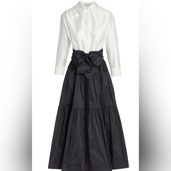 Rickie Freeman for Teri Jon Dresses & Skirts - Rickie Freeman Fot Teri Jon Two Tone Bow Shirt Dress
